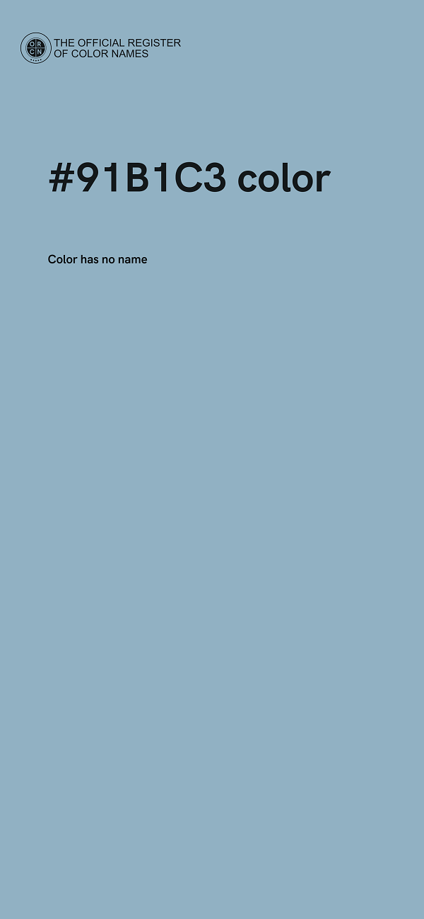 #91B1C3 color image