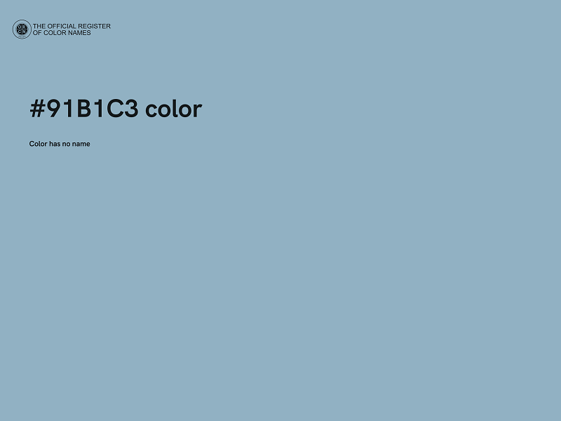 #91B1C3 color image