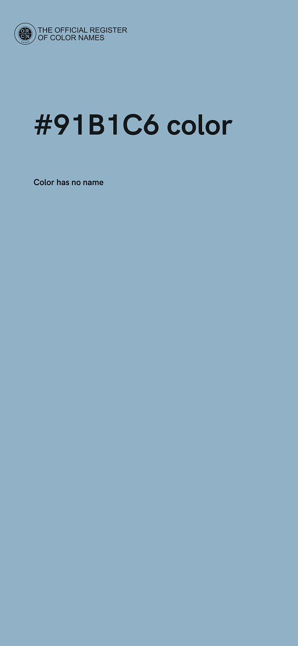 #91B1C6 color image