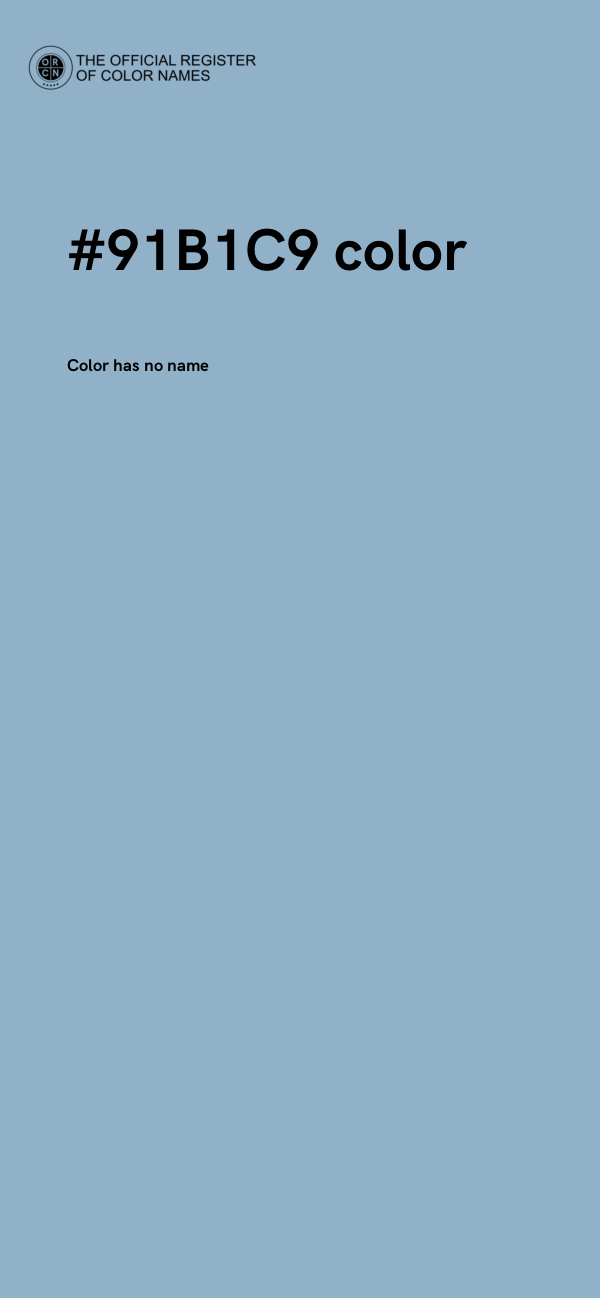 #91B1C9 color image