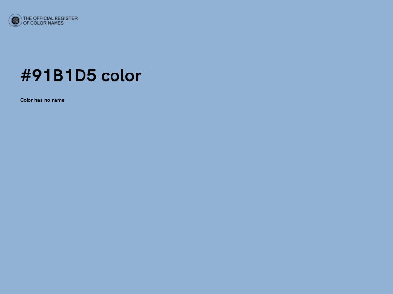 #91B1D5 color image