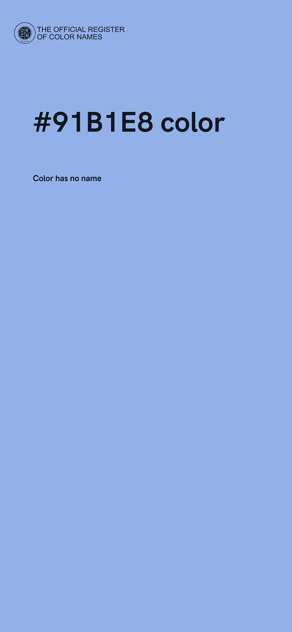 #91B1E8 color image