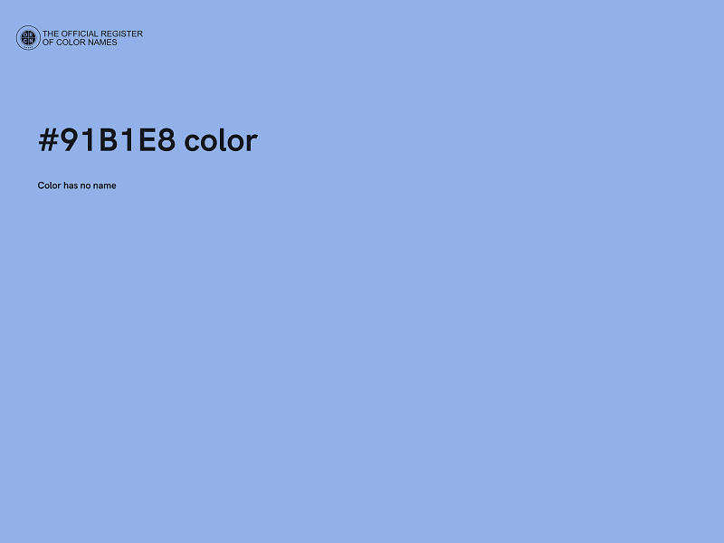 #91B1E8 color image