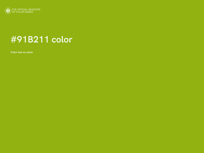 #91B211 color image