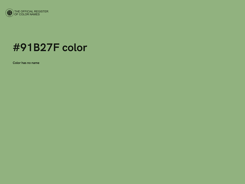 #91B27F color image