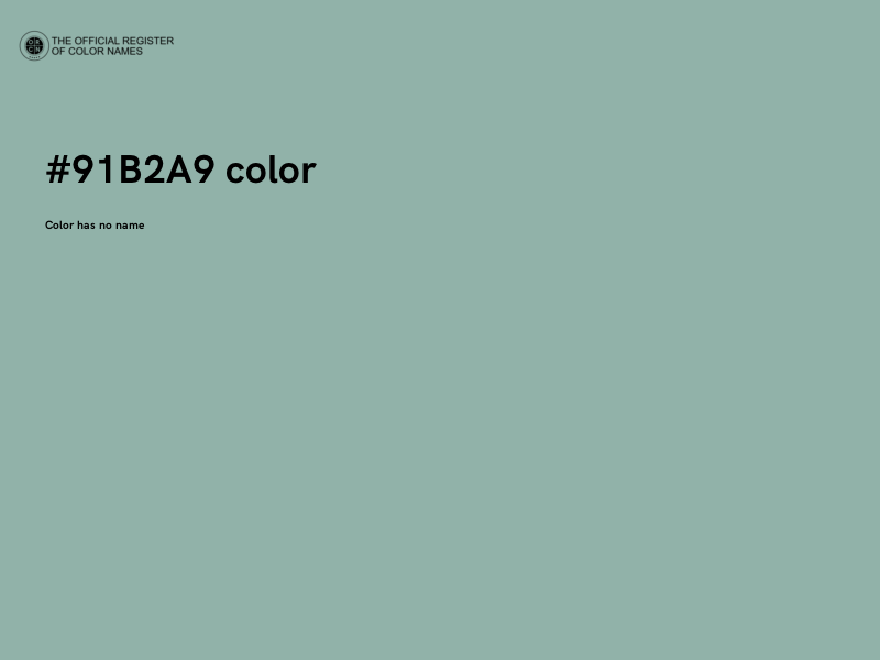 #91B2A9 color image