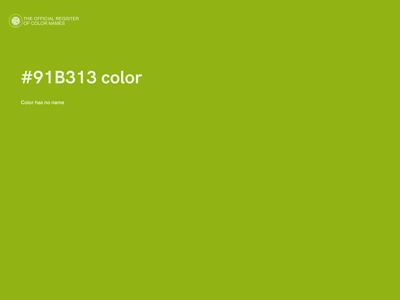 #91B313 color image