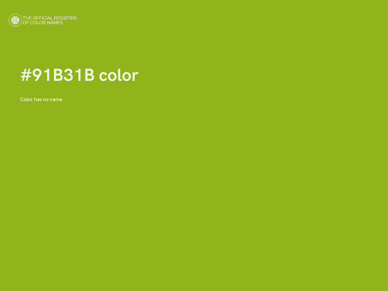 #91B31B color image