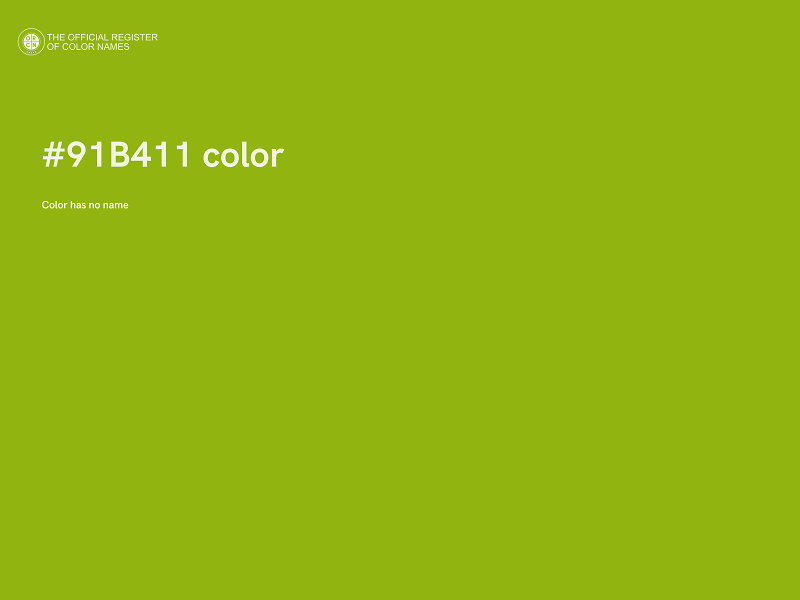 #91B411 color image