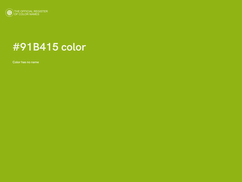 #91B415 color image