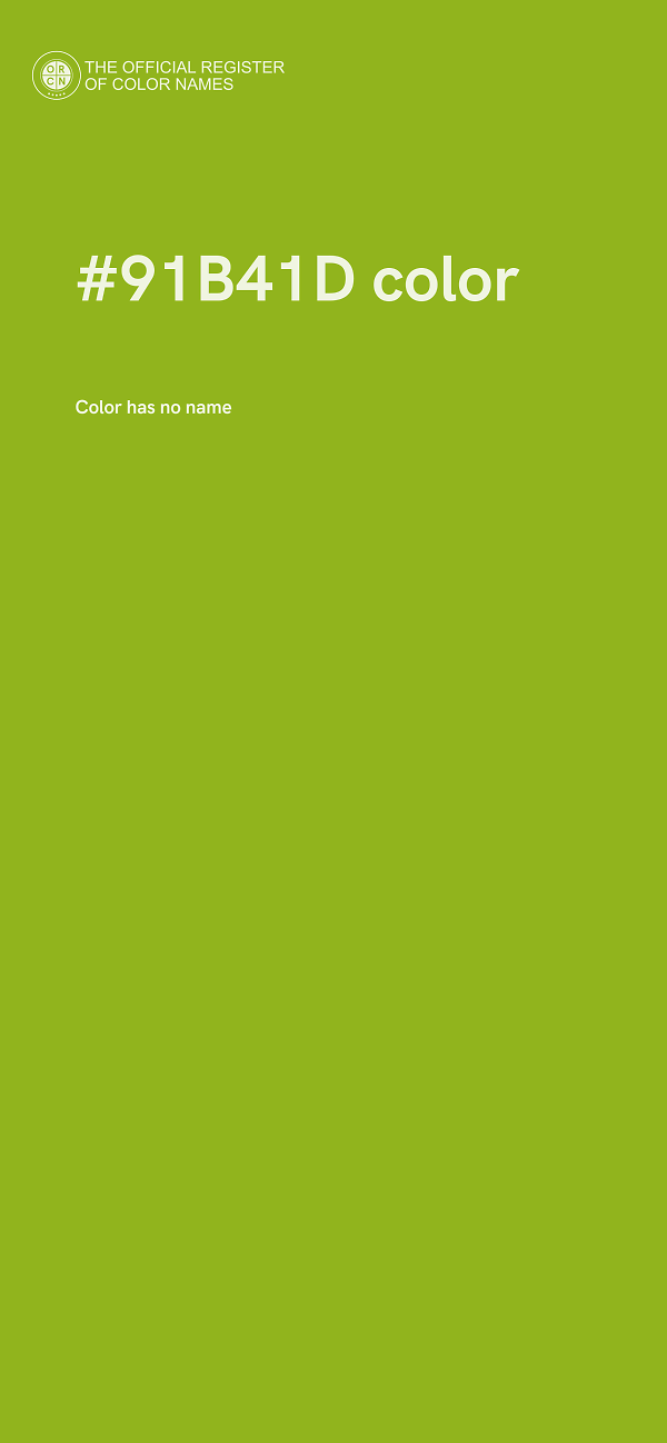 #91B41D color image