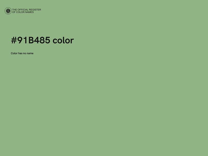 #91B485 color image