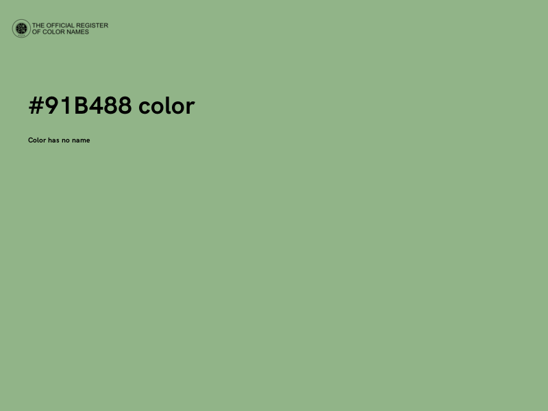 #91B488 color image