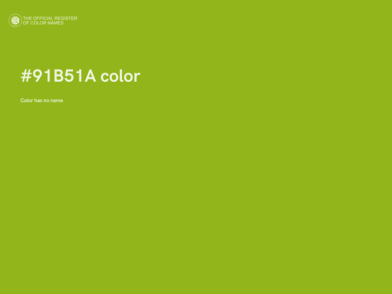 #91B51A color image