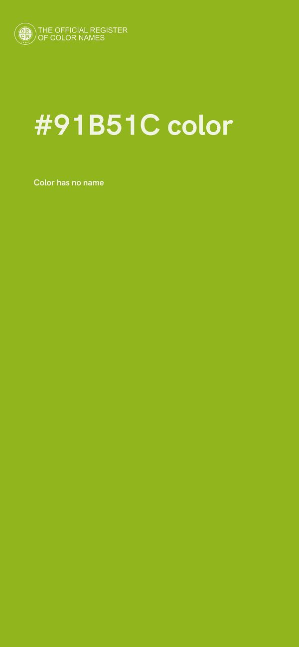 #91B51C color image