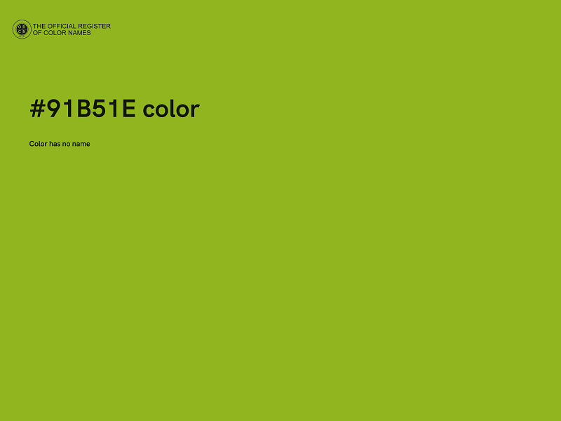 #91B51E color image