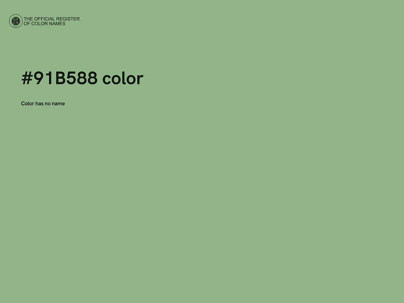 #91B588 color image