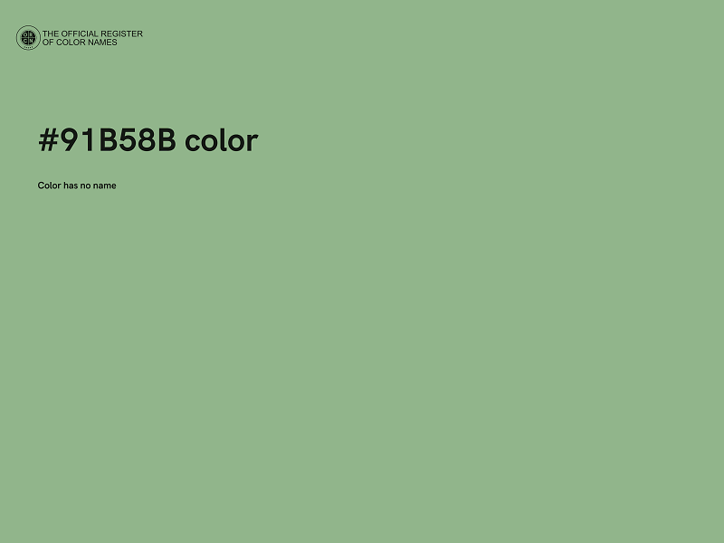 #91B58B color image