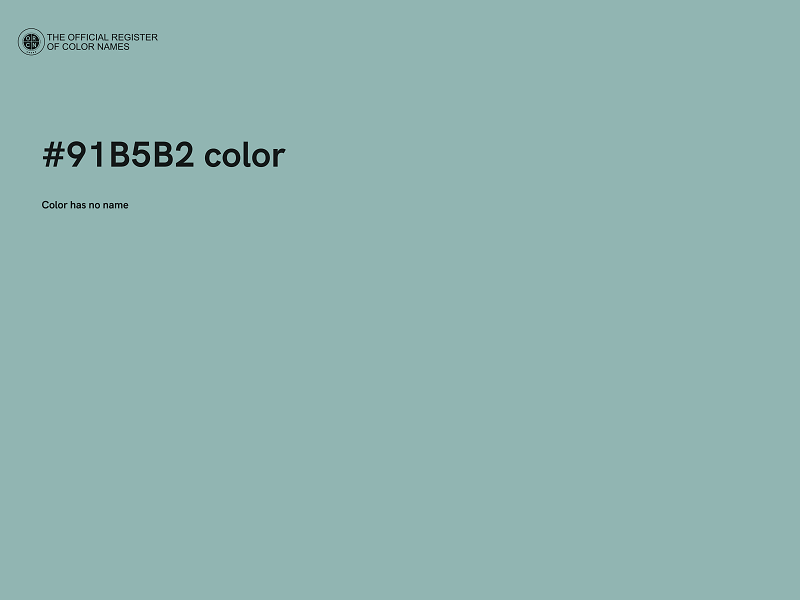 #91B5B2 color image