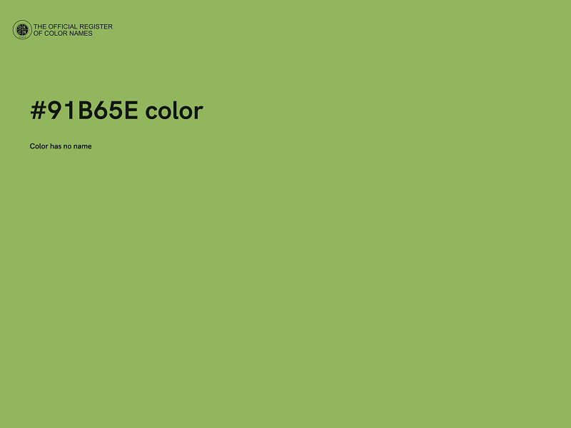 #91B65E color image