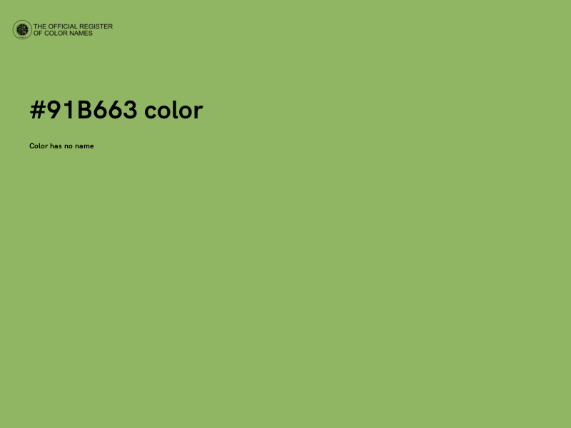 #91B663 color image