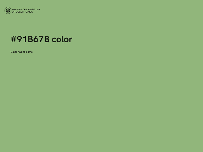 #91B67B color image