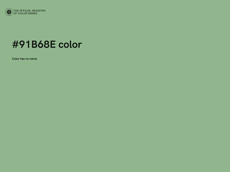 #91B68E color image