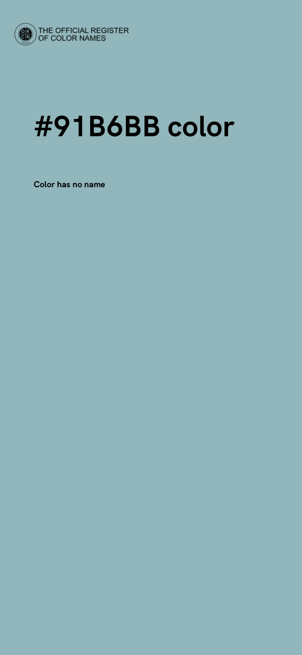 #91B6BB color image