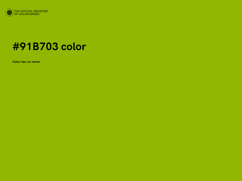 #91B703 color image