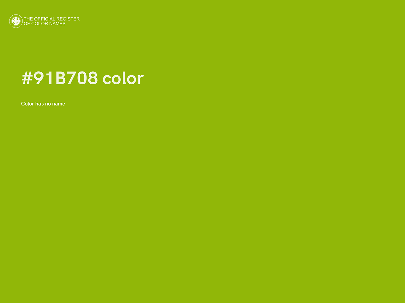 #91B708 color image