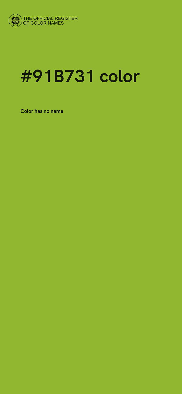 #91B731 color image