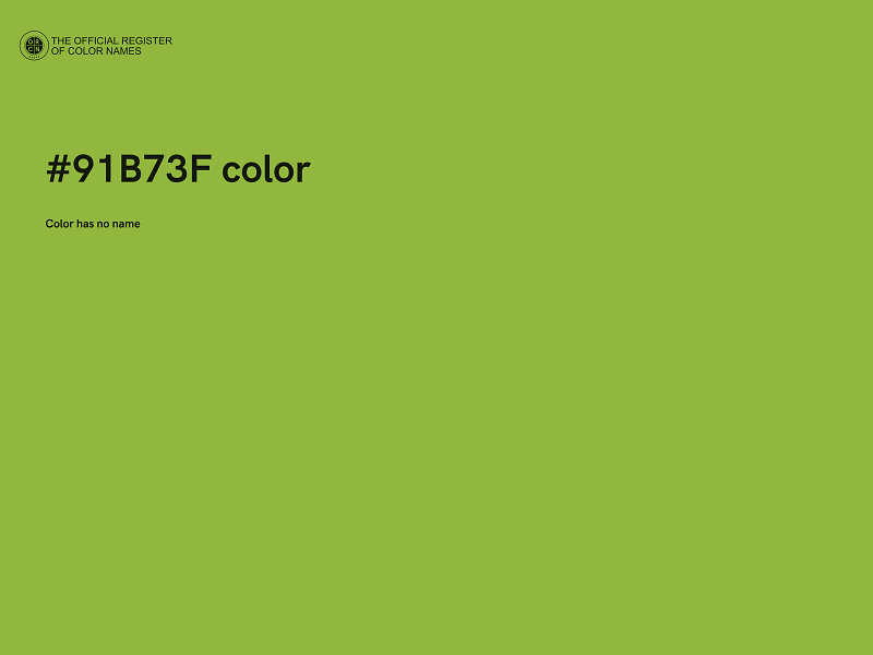 #91B73F color image