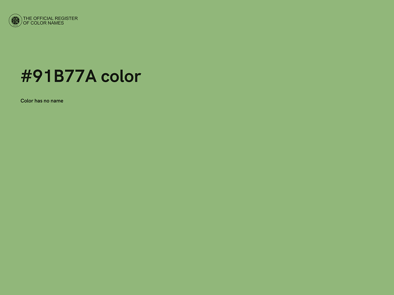 #91B77A color image