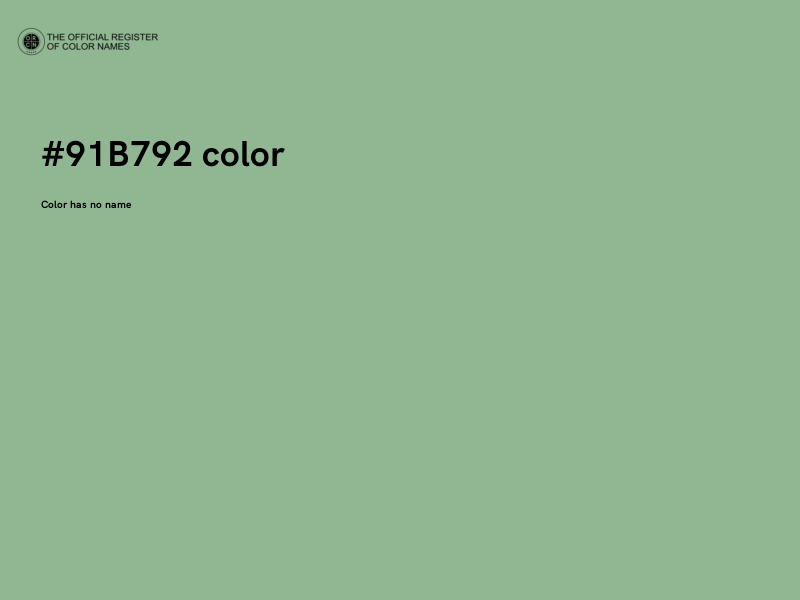 #91B792 color image