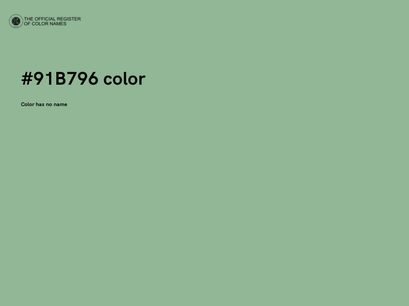 #91B796 color image