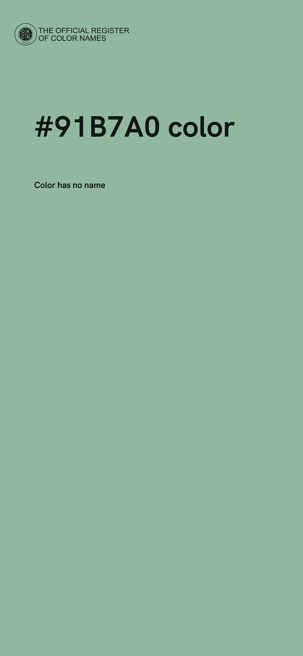 #91B7A0 color image