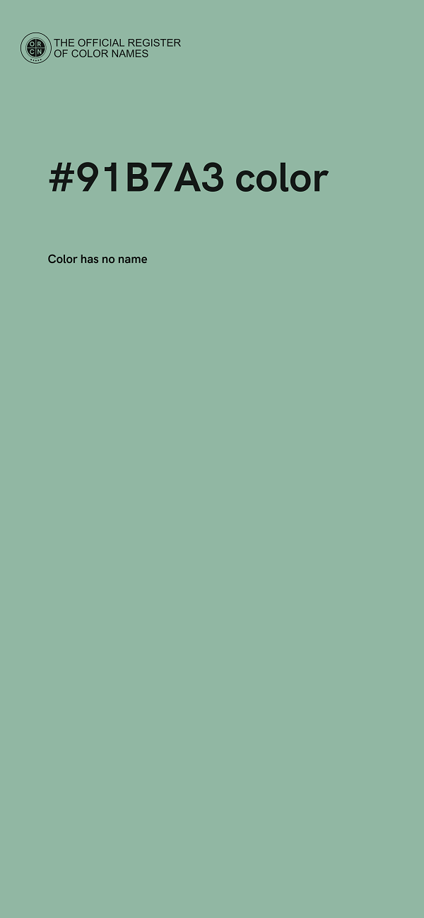#91B7A3 color image