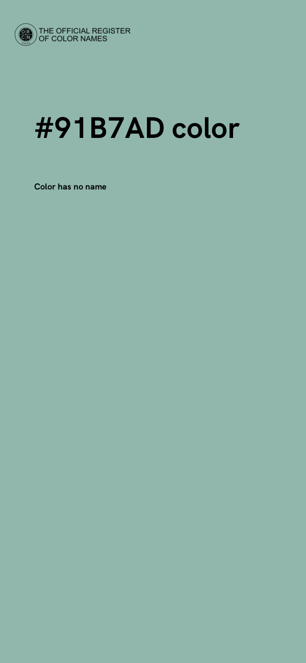#91B7AD color image