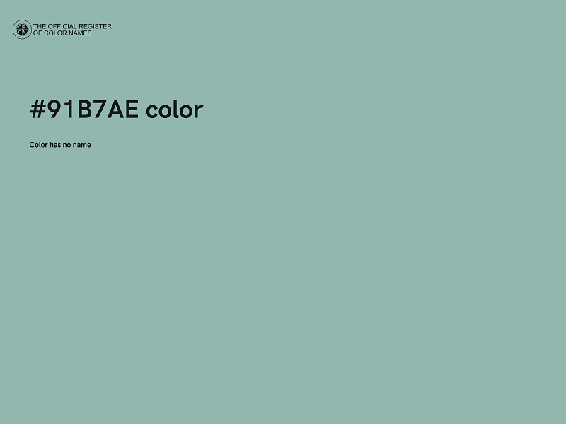 #91B7AE color image