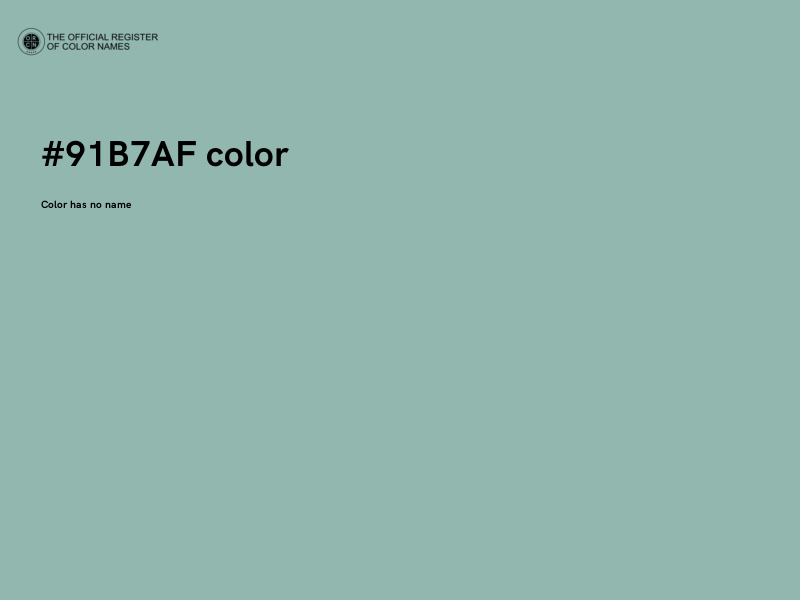 #91B7AF color image