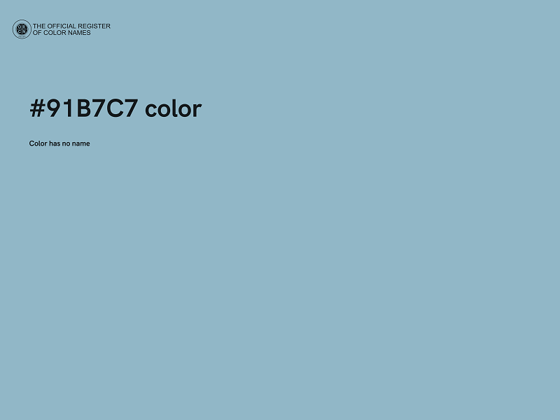#91B7C7 color image