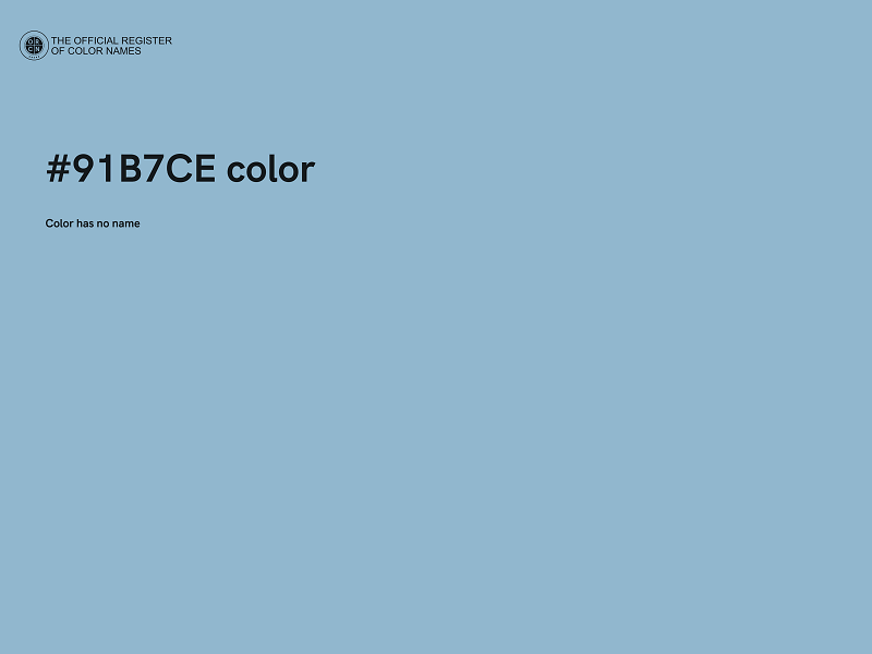 #91B7CE color image