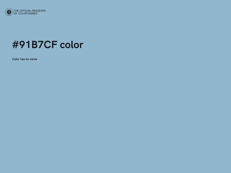 #91B7CF color image
