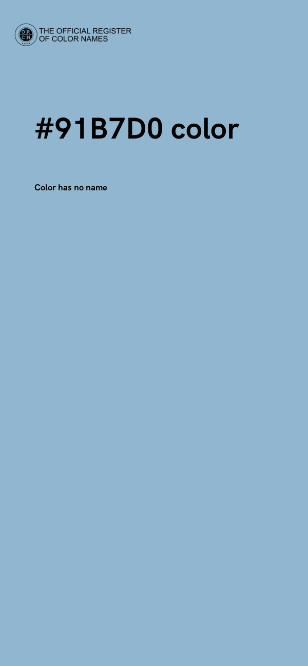 #91B7D0 color image