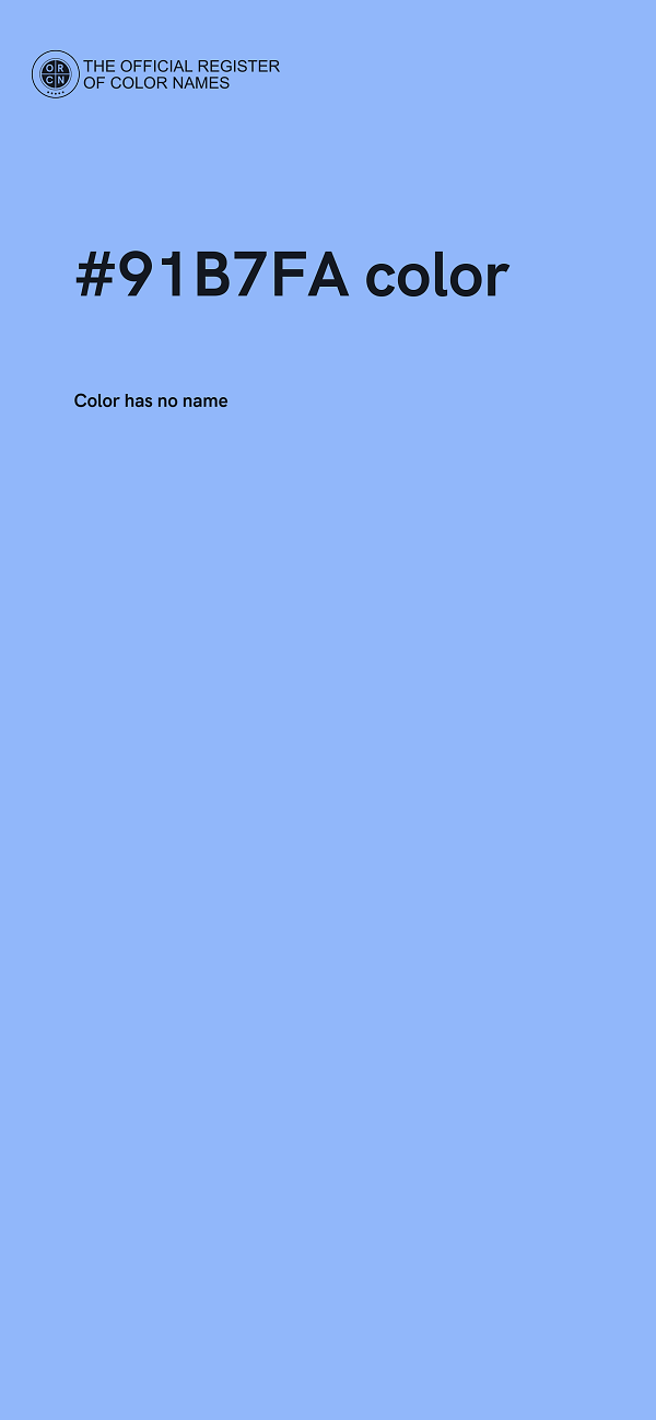 #91B7FA color image