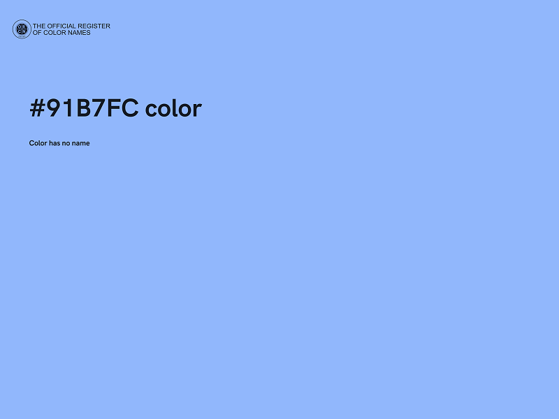 #91B7FC color image