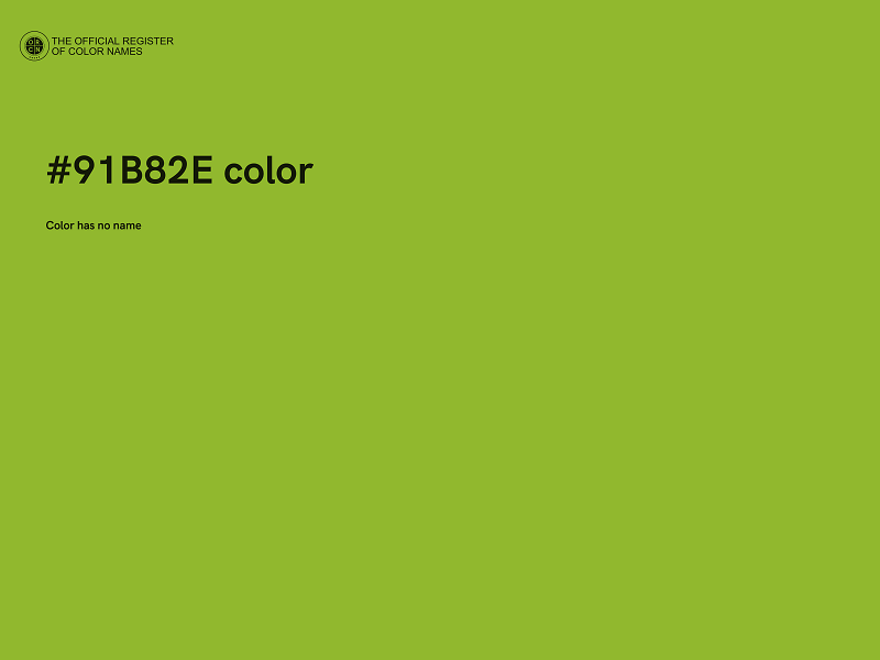 #91B82E color image