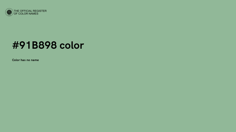 #91B898 color image