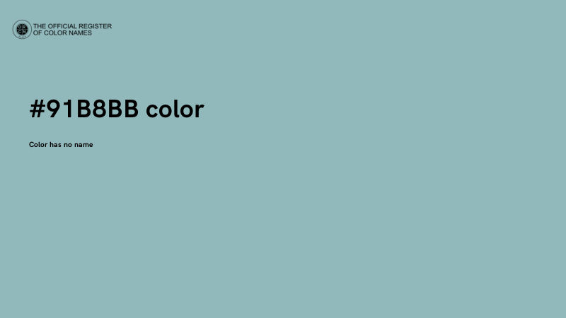 #91B8BB color image