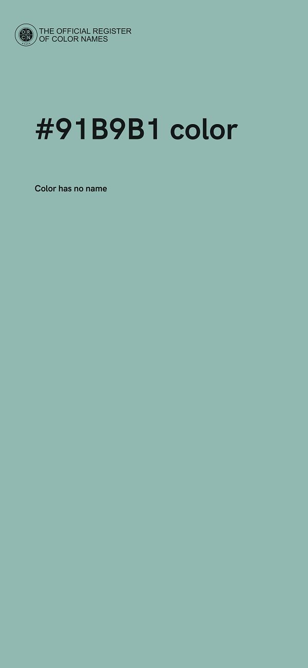 #91B9B1 color image